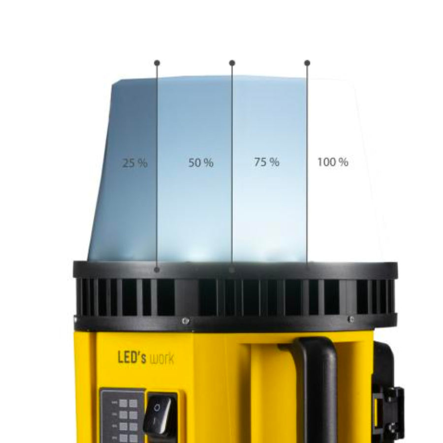 LED's Work 18V Portable LED Bouwlamp 6000lm - Universeel oplaadbaar met 18V accu - 60W led.gl