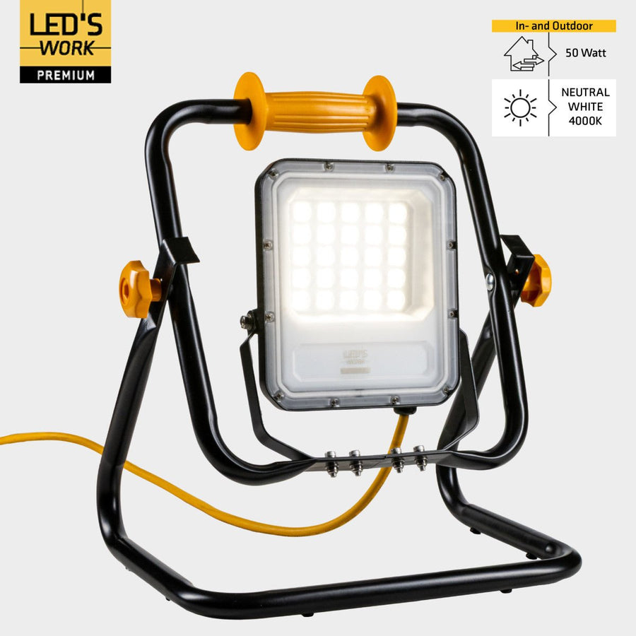LED's work Premium Professionele Bouwlamp Klasse 2 – 50W | 7000 lm | 4000K Werklampen led.gl