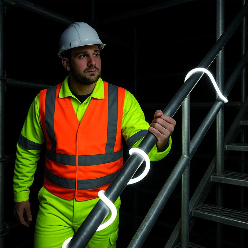 LED's Work Premium Safeline LED Lichtslang 25m 200W 48V 20 000lm 5000K Op Haspel Werklampen led.gl
