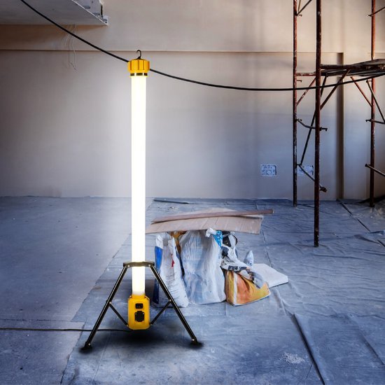 LED's Work Toren bouwlamp met extra stopcontact - Staaf werklamp - 100W - 12000 lm Bouwlampen led.gl