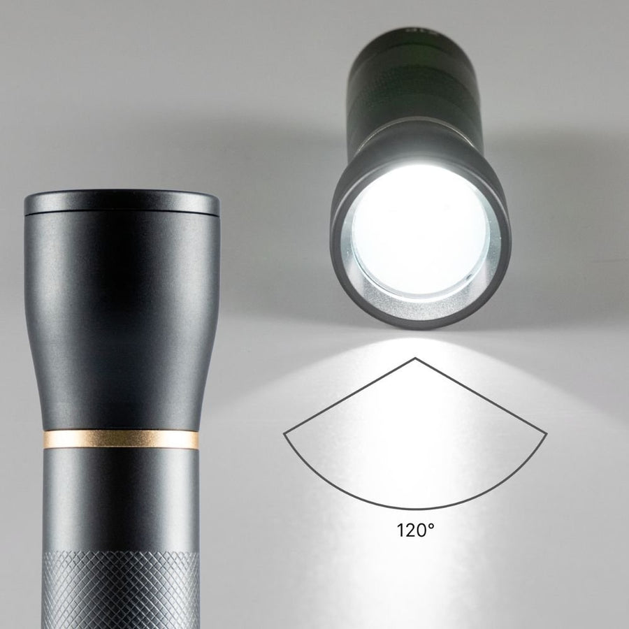 LED's Work Zaklamp op Batterijen (3x AAA) - 450 lumen - IPX4 Spatwaterdicht - Dimbaar in 3 standen led.gl