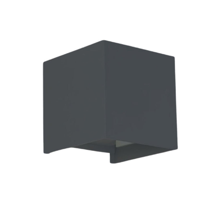 Lumo Cube Antraciet - Wandarmatuur zonder lichtbron - Excl 1xG9 - IP65 Wandlampen led.gl