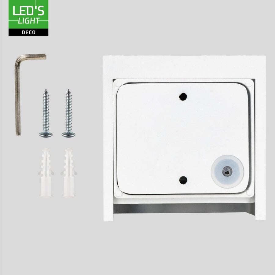 Lumo Cube Wit - Wandarmatuur zonder lichtbron - Excl 1xG9 - IP65 Wandlampen led.gl
