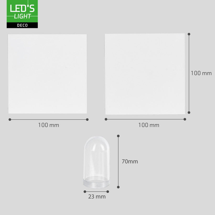 Lumo Cube Wit - Wandarmatuur zonder lichtbron - Excl 1xG9 - IP65 Wandlampen led.gl