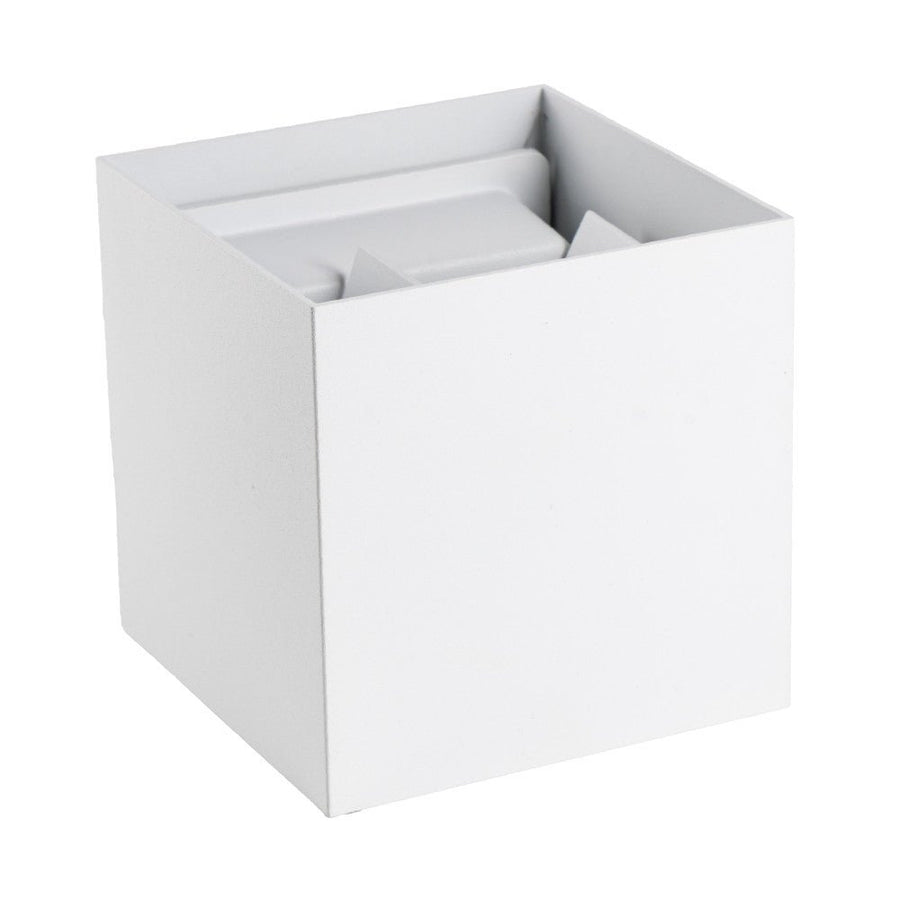 Lumo Cube Wit - Wandarmatuur zonder lichtbron - Excl 1xG9 - IP65 Wandlampen led.gl