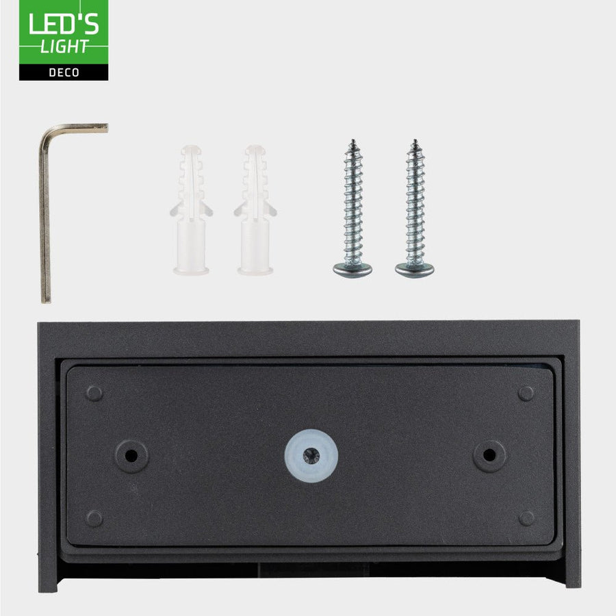 Lumo Recta Antraciet - Wandarmatuur zonder lichtbron - Excl 2xG9 - IP65 Wandlampen led.gl