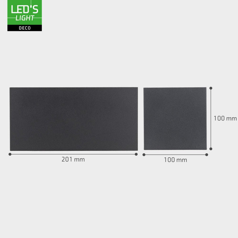 Lumo Recta Antraciet - Wandarmatuur zonder lichtbron - Excl 2xG9 - IP65 Wandlampen led.gl