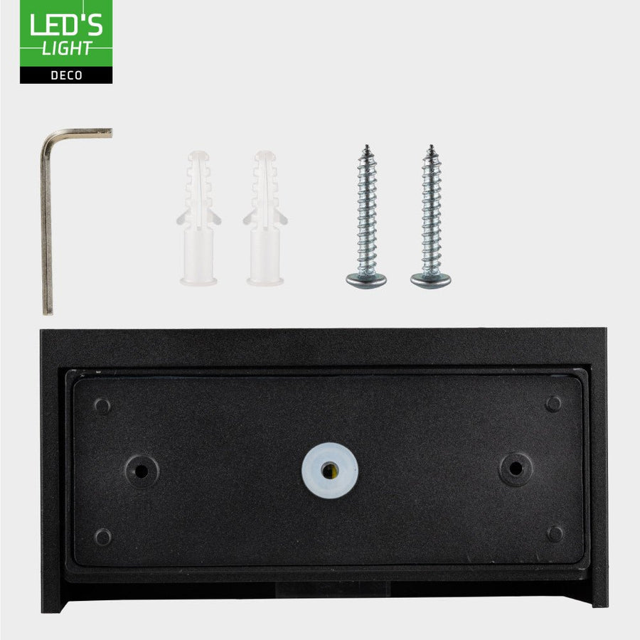 Lumo Recta Zwart - Wandarmatuur zonder lichtbron - Excl 2xG9 - IP65 Wandlampen led.gl