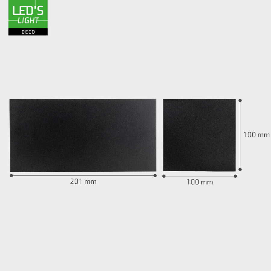 Lumo Recta Zwart - Wandarmatuur zonder lichtbron - Excl 2xG9 - IP65 Wandlampen led.gl
