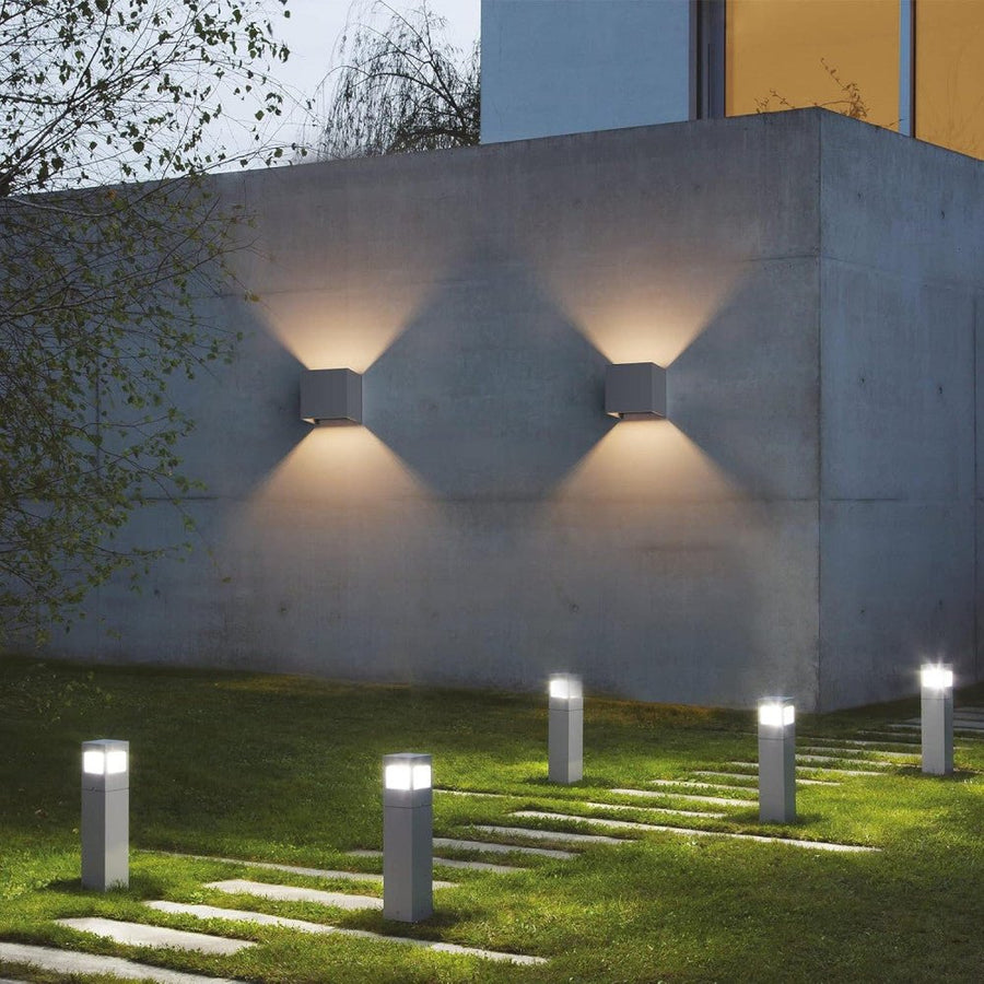 Lumo Recta Zwart - Wandarmatuur zonder lichtbron - Excl 2xG9 - IP65 Wandlampen led.gl