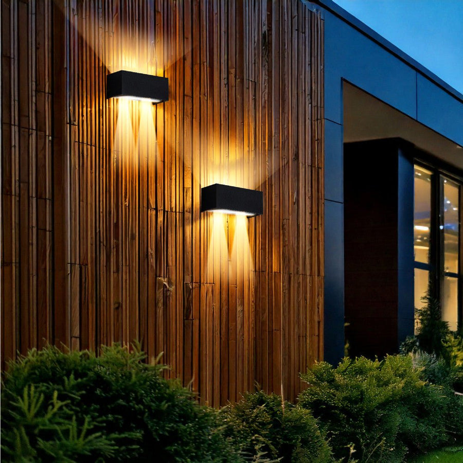 Lumo Recta Zwart - Wandarmatuur zonder lichtbron - Excl 2xG9 - IP65 Wandlampen led.gl