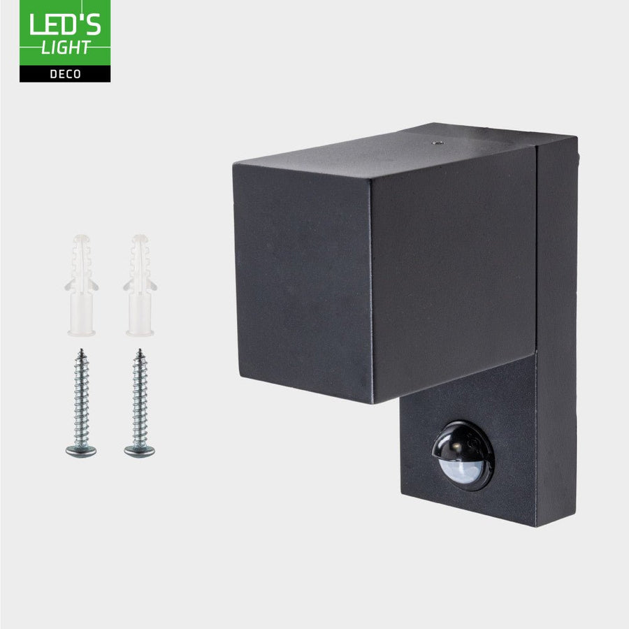 NØRD Down Sensor - Aluminium - 1xGU10 - Zwart - IP44 led.gl