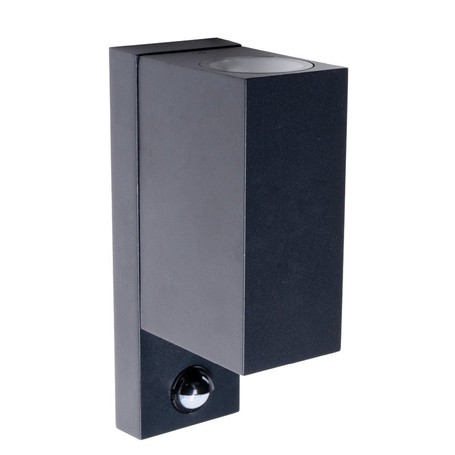NØRD Up&Down Sensor - Aluminum - Wandarmatuur - 2xGU10 - Zwart Wandlampen led.gl