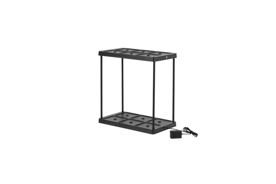 Oplaadstation voor 6 oplaadbare LED tafellampen - Docking met voeding - Zwart led.gl