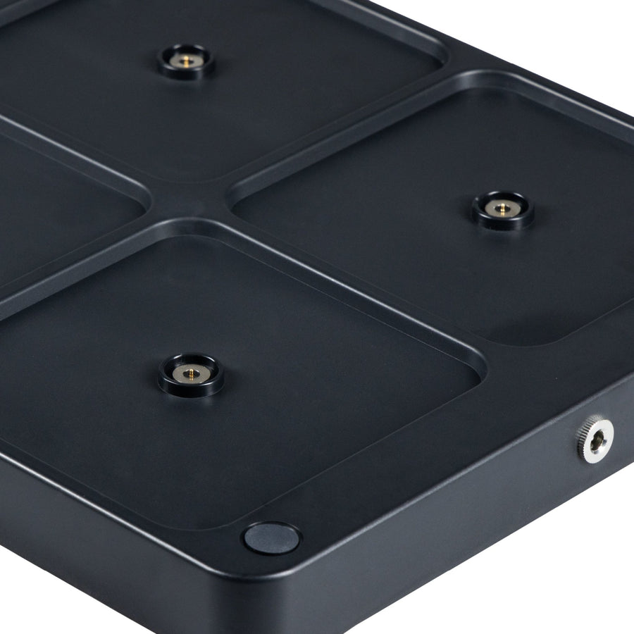 Oplaadstation voor 6 oplaadbare LED tafellampen - Docking met voeding - Zwart led.gl