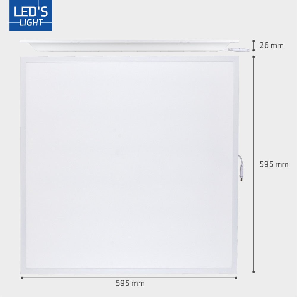 Paneel - 40W 4000lm 4000K 595x595mm - Lifud Driver - Wit - < 22 Panelen led.gl