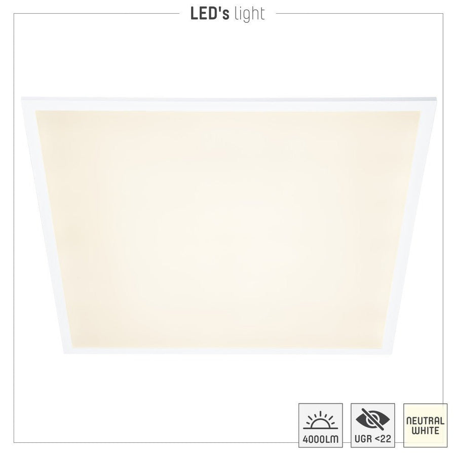 Paneel - 40W 4000lm 4000K 595x595mm - Lifud Driver - Wit - < 22 Panelen led.gl