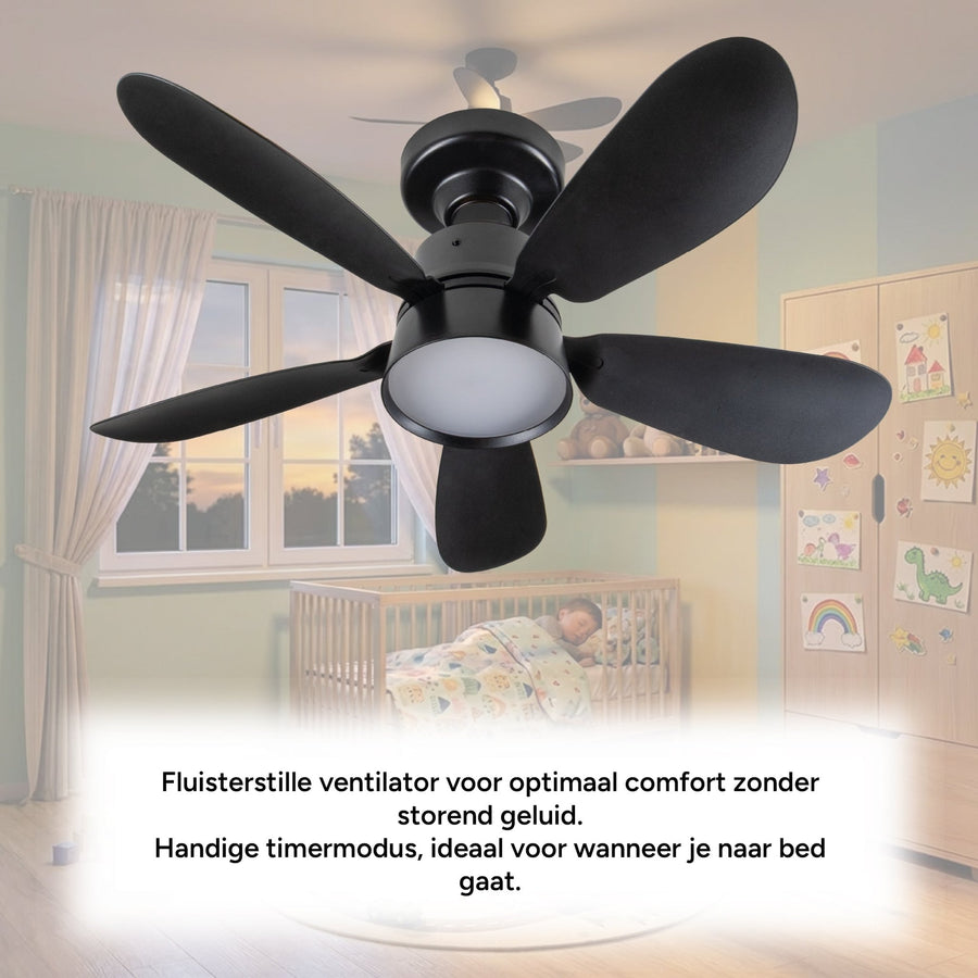 Plafondlamp met ventilator - 25W 1100lm 3000K/6500K Verwijderbare bladen Gemakkelijke installatie Plafondventilatoren led.gl