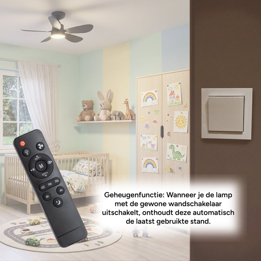 Plafondlamp met ventilator - 25W 1100lm 3000K/6500K Verwijderbare bladen Gemakkelijke installatie Plafondventilatoren led.gl