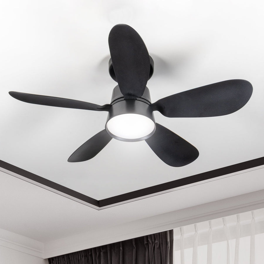 Plafondlamp met ventilator - 25W 1100lm 3000K/6500K Verwijderbare bladen Gemakkelijke installatie Plafondventilatoren led.gl