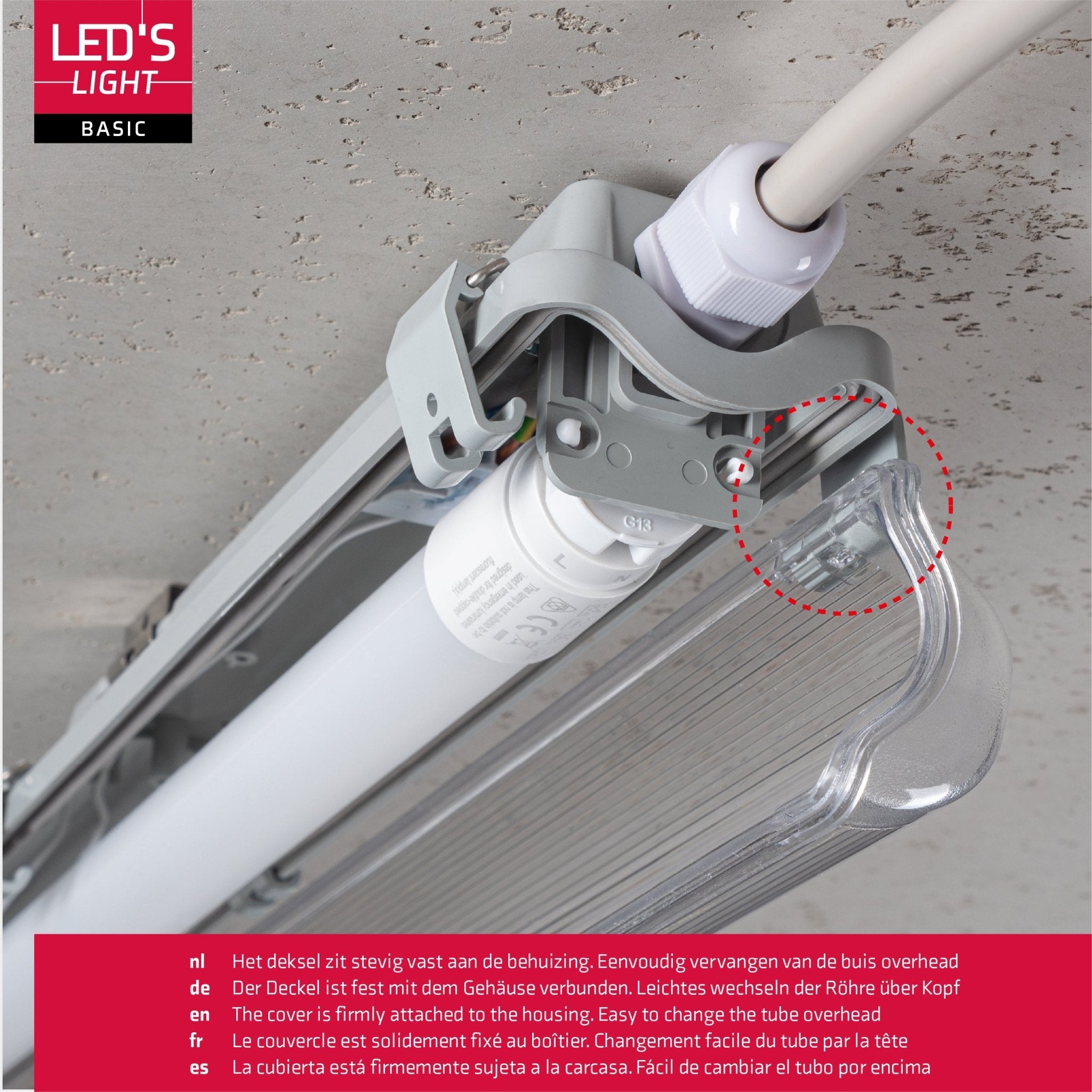 Proventa LED TL 8 armaturen met lampen 150 cm - Koud wit licht 6500 K - Waterdicht - Voordeelverpakking - 8 stuks TL verlichting led.gl