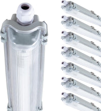 Proventa LED TL 8 armaturen met lampen 150 cm - Koud wit licht 6500 K - Waterdicht - Voordeelverpakking - 8 stuks TL verlichting led.gl