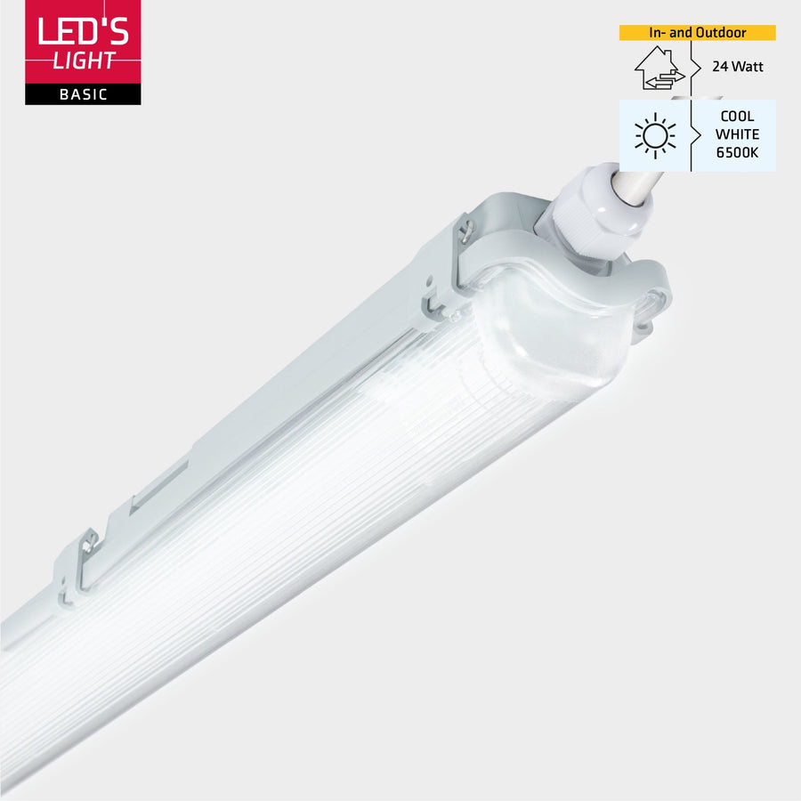 LED's Light LED TL armatuur met lamp 150 cm - Koud wit licht 6500 K - Waterdicht - Complete set TL verlichting led.gl