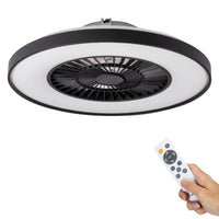 Proventa Premium Plafondventilator met lamp 60 cm - Zomer- en winterstand met afstandsbediening - Zwart Plafondventilatoren led.gl