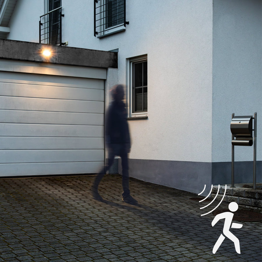 SolarEssence LED Buitenlamp met Bewegingssensor - Wandbevestiging - 1000 Lumen - IP54 Waterdicht Buitenlampen led.gl