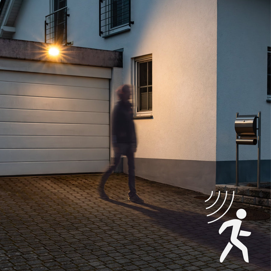 Slim Solar LED Buitenlamp 1600 lm met sensor - Bewegingssensor en nachtsensor - Draadloos - Zwart Buitenlampen led.gl