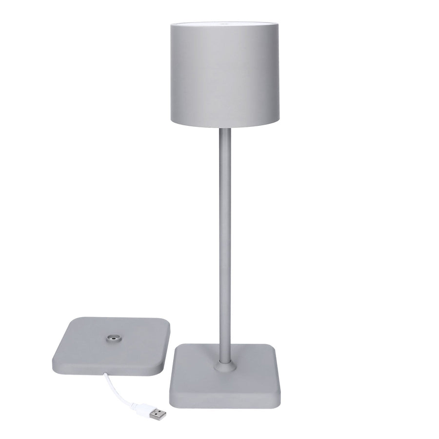 TouchDim Oplaadbare LED Tafellamp - Dimbaar via aanraking - Binnen en buiten - Grijs (kopie) Tafellampenen led.gl