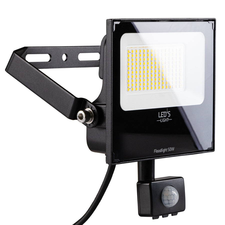 UltraFlood LED Schijnwerper 50W 4000K met Bewegingssensor en Daglichtsensor - Kantelbaar - 8000 Lumen - IP65 Schijnwerpers led.gl