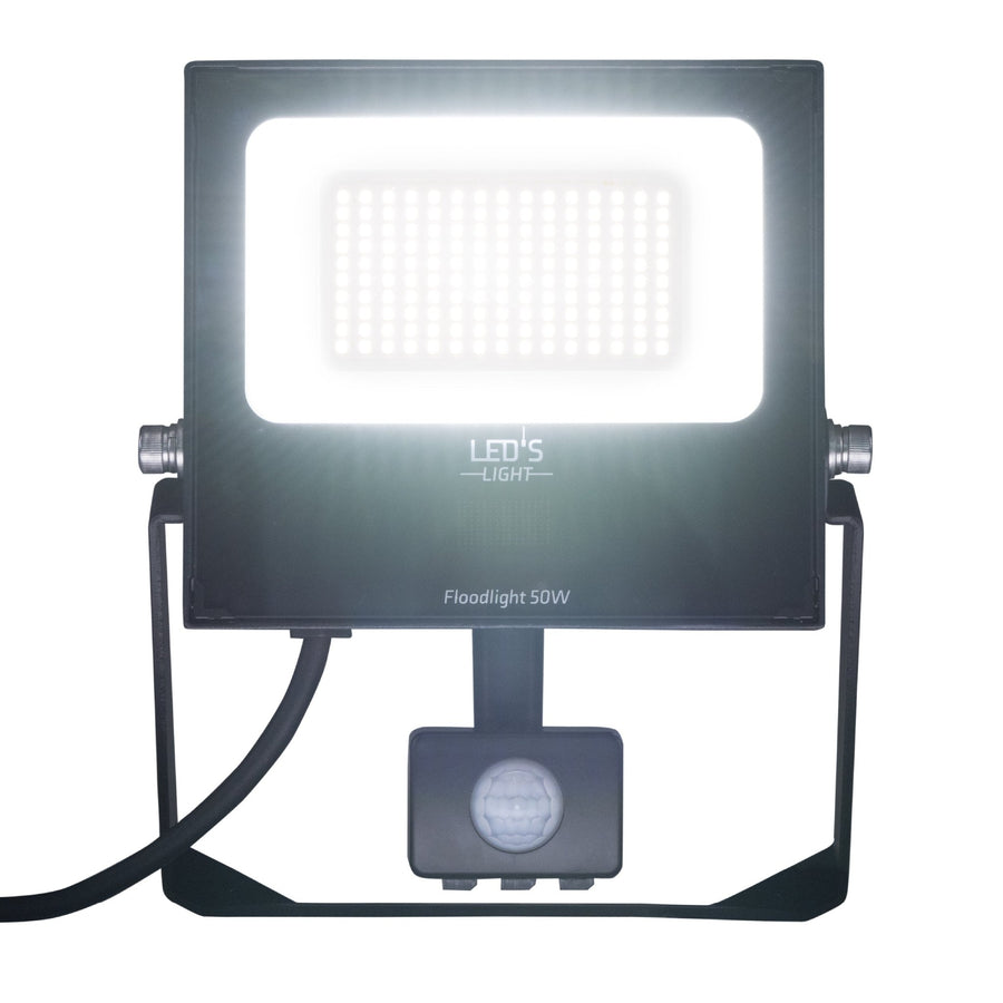 UltraFlood LED Schijnwerper 50W 4000K met Bewegingssensor en Daglichtsensor - Kantelbaar - 8000 Lumen - IP65 Schijnwerpers led.gl