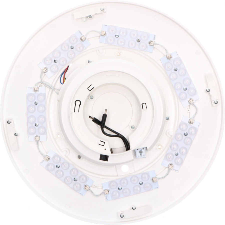 VoiceControl LED Plafondlamp 50 cm met Google Nest & Amazon Echo Dot houder - Bedienbaar met App Slimme lampen led.gl