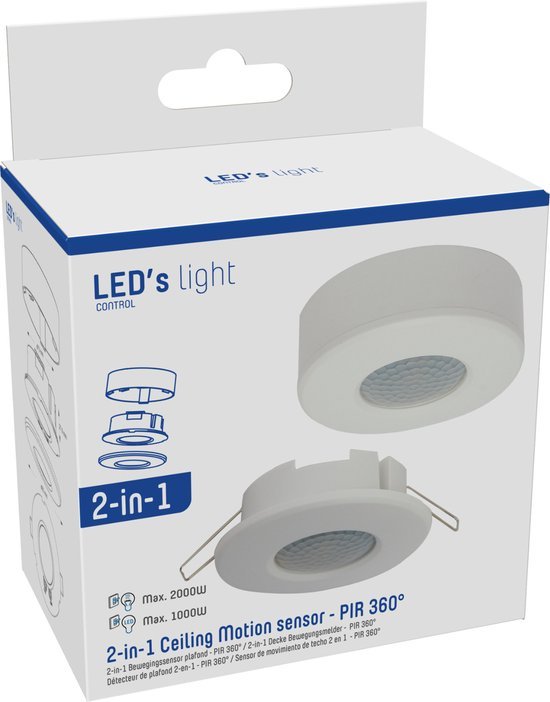 LED's Light Plafond Bewegingsmelder - Bewegingssensor en daglichtsensor - 360 graden detectie - 8 meter bereik Sensoren led.gl