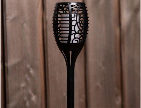 3in1 Solar Tuinlamp Fakkel met sensor - Priklamp, Wandlamp en tafellamp in 1 - 41 cm Buitenlampen led.gl