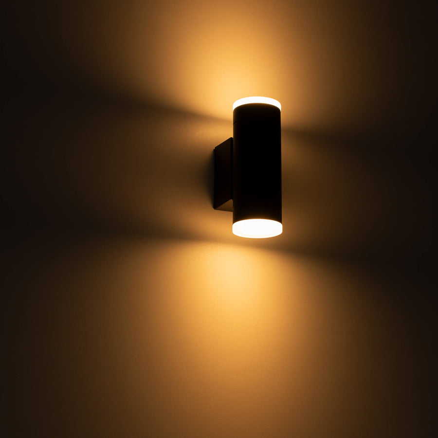 2 pack LED's Light AllWeather dubbele buitenlamp - Schijnt naar boven & beneden - IP44 - Antraciet Buitenlampen led.gl