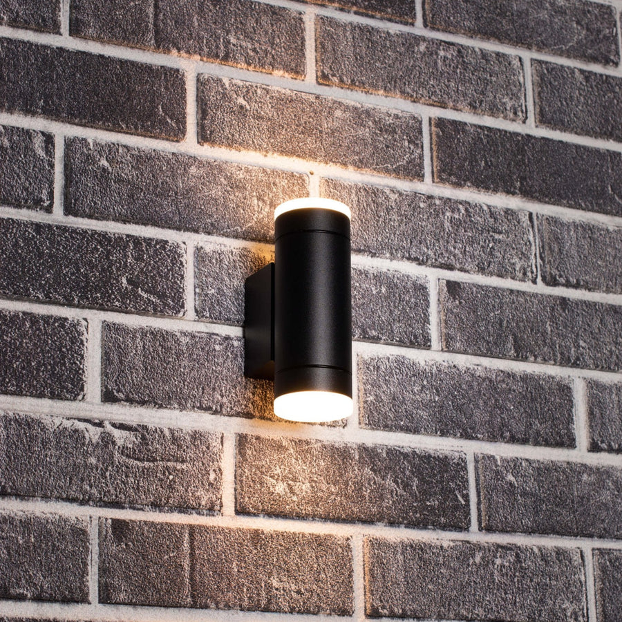 2 pack LED's Light AllWeather dubbele buitenlamp - Schijnt naar boven & beneden - IP44 - Antraciet Buitenlampen led.gl
