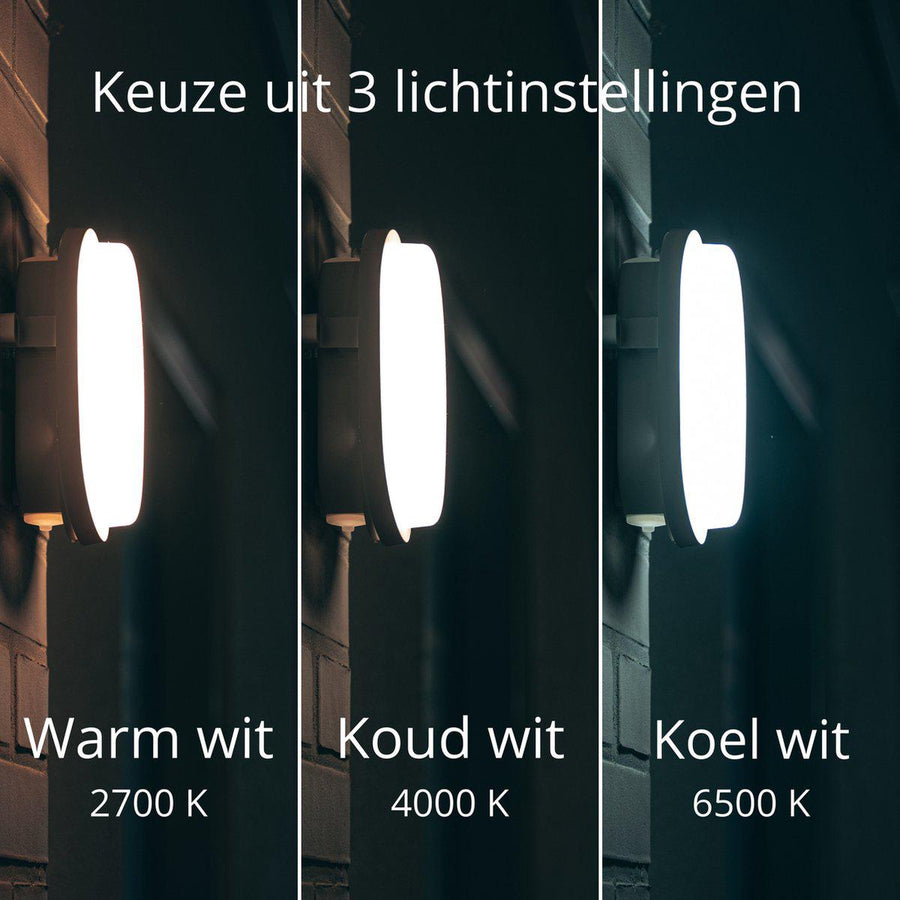 CCT Bull Eye Lamp voor plafond & wand - IP65 - Geschikt voor binnen en buiten - 18 cm Plafondlampen led.gl