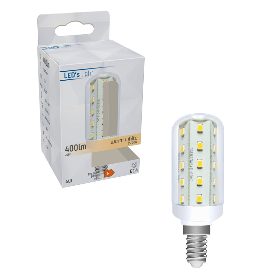 ColorPro LED Lamp E14 - T30 Buis - Kleurweergave index 97 - Warm wit - 4W (35W) Buislampen led.gl