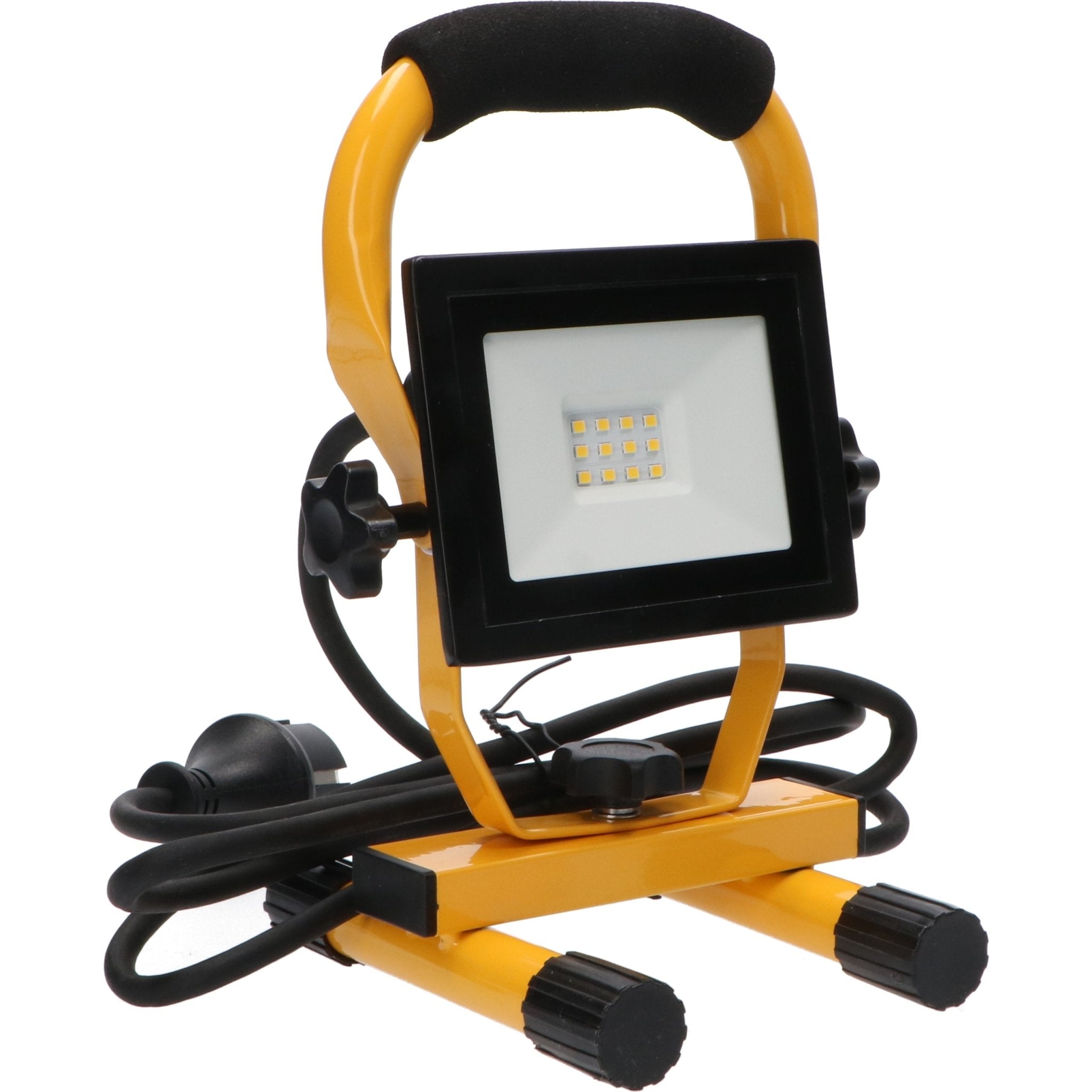 LED's Work - AC Werklamp - 10W 850lm 4000K Compacte LED Bouwlamp - Inklapbaar & Draaibaar Lichtbronnen led.gl