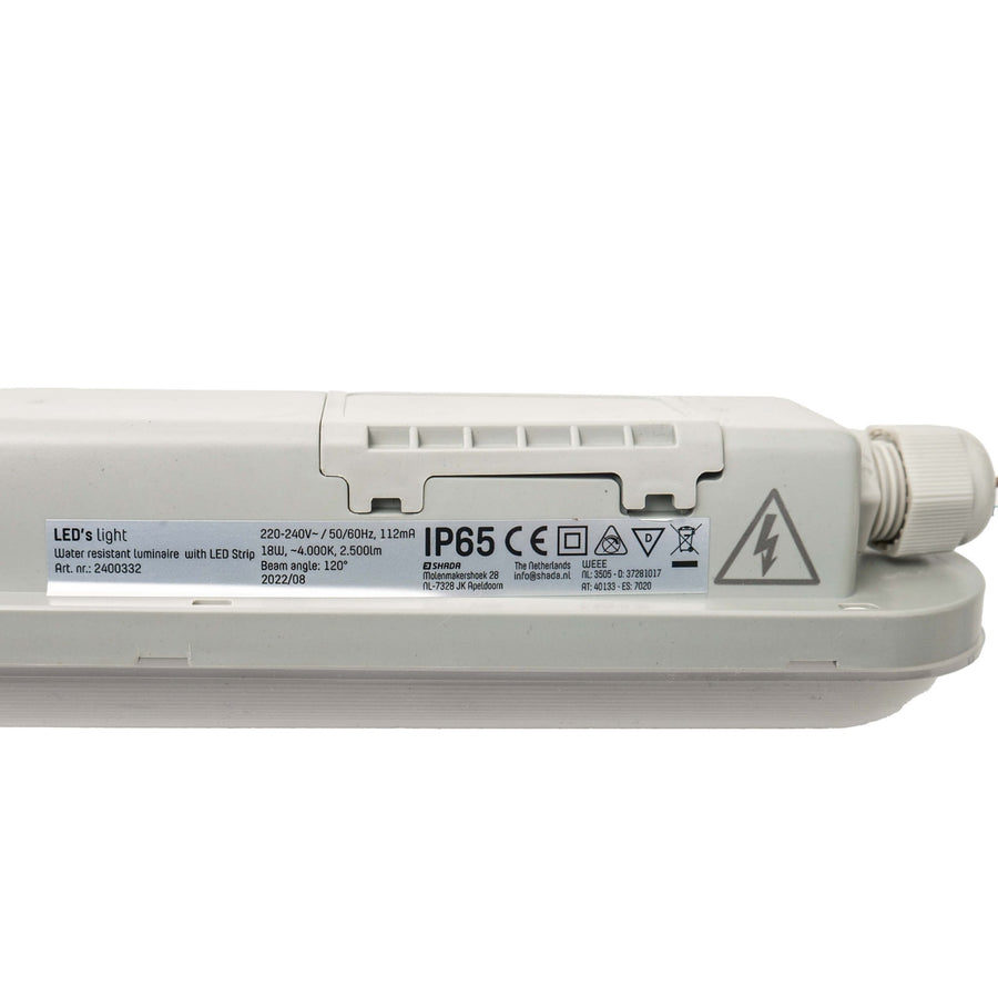 4 PACK - LED's Light Universele LED TL verlichting compleet 120 cm - voor binnen en buiten - 2500 lm TL verlichting led.gl