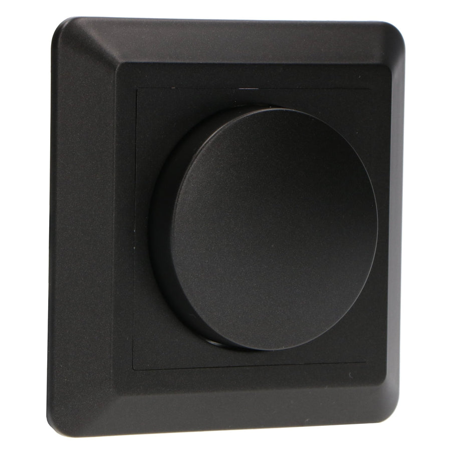 LED's Light Complete Dimmerknop met Frame - Zwart - Past in frames van GIRA, JUNG, Busch-Jaeger Dimmers led.gl