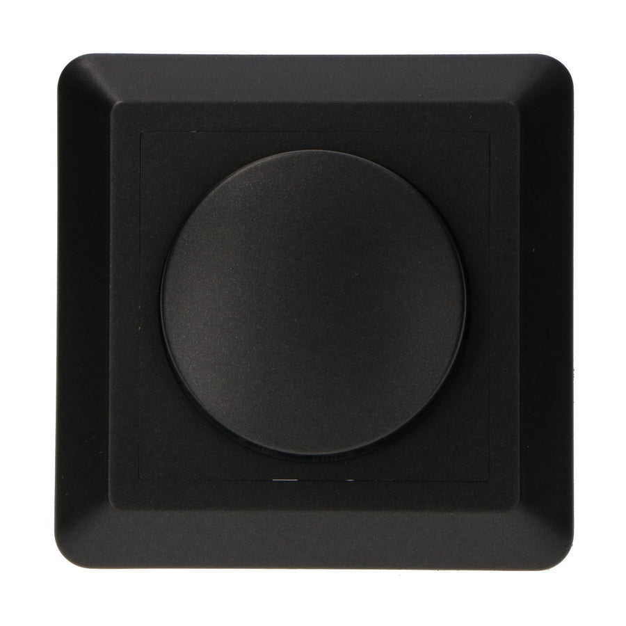 LED's Light Complete Dimmerknop met Frame - Zwart - Past in frames van GIRA, JUNG, Busch-Jaeger Dimmers led.gl