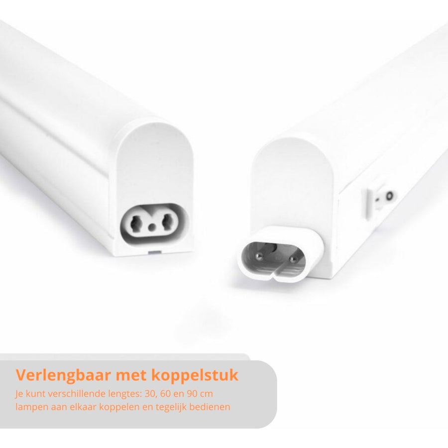 Complete LED Onderbouwverlichting 60 cm - Met koppelstuk en voeding - 4000K led.gl