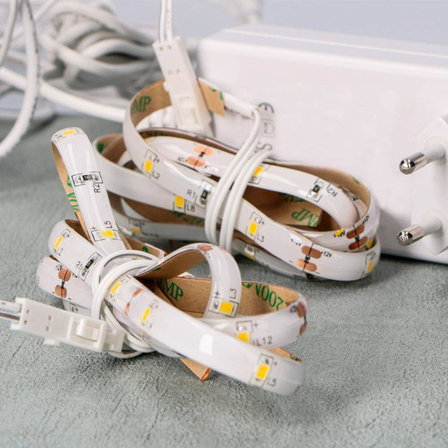 LED's Light Complete LED Trapverlichting set - 15 treden x 80 cm - Lengte aanpasbaar - Koud wit licht Trapverlichting led.gl