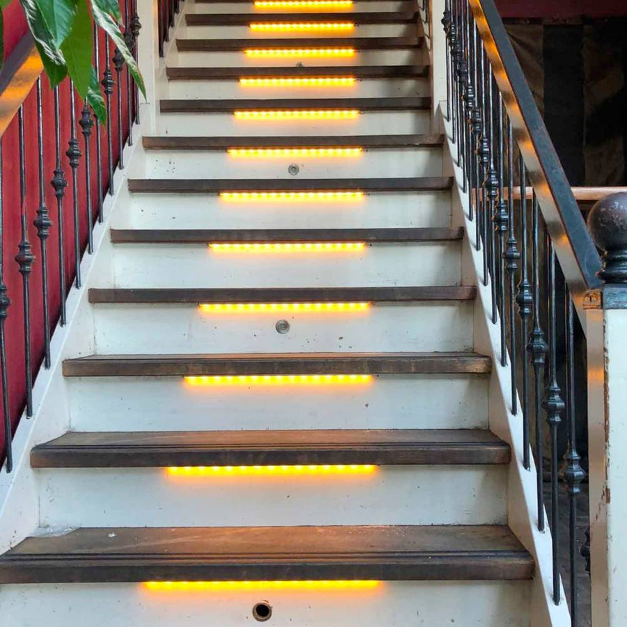 LED's Light Complete LED Trapverlichting Set - 15 treden x 80 cm - Lengte aanpasbaar - Warm wit licht Trapverlichting led.gl