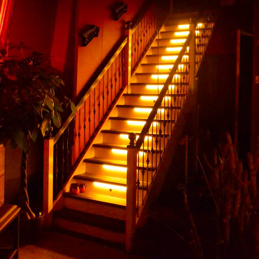 LED's Light Complete LED Trapverlichting Set - 15 treden x 80 cm - Lengte aanpasbaar - Warm wit licht Trapverlichting led.gl