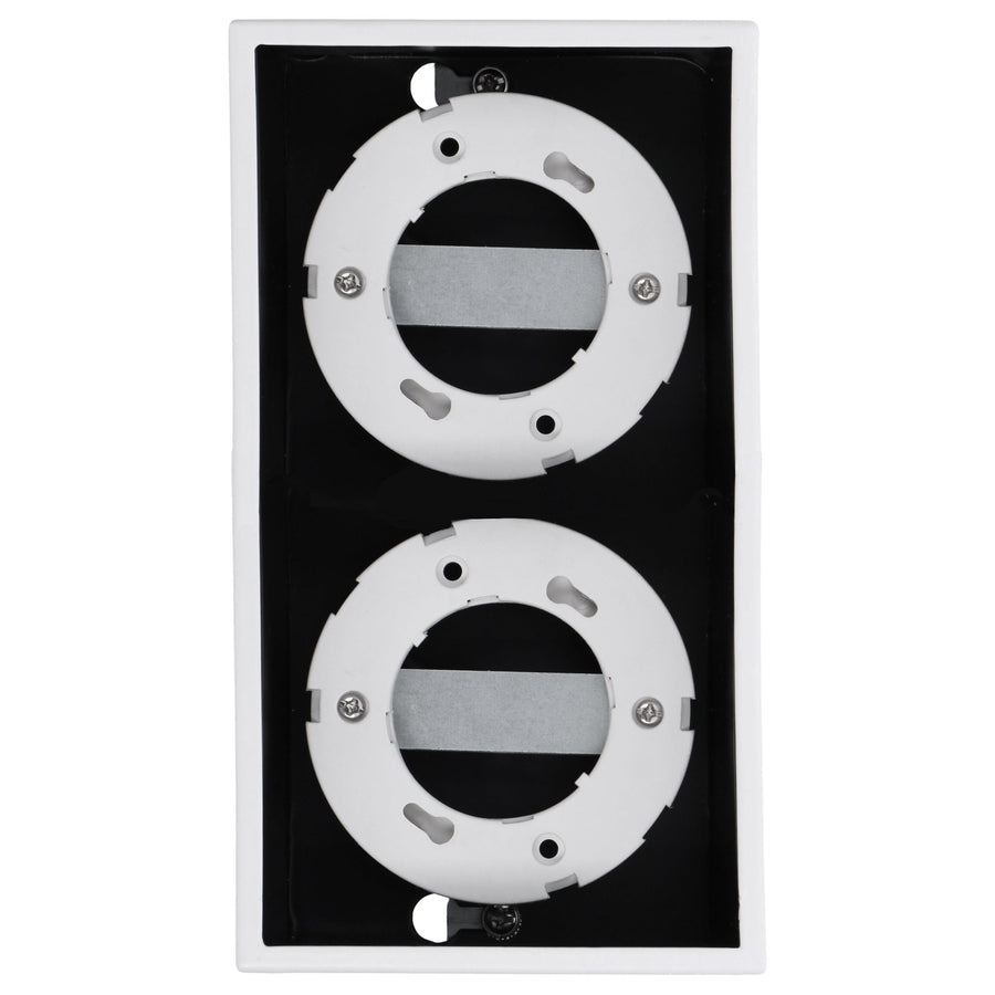 LED's Light Cube LED Plafondlamp - 2 lichtpunten - Draaibaar licht - Staal - 20 x 8 cm - Wit Plafondlampen led.gl