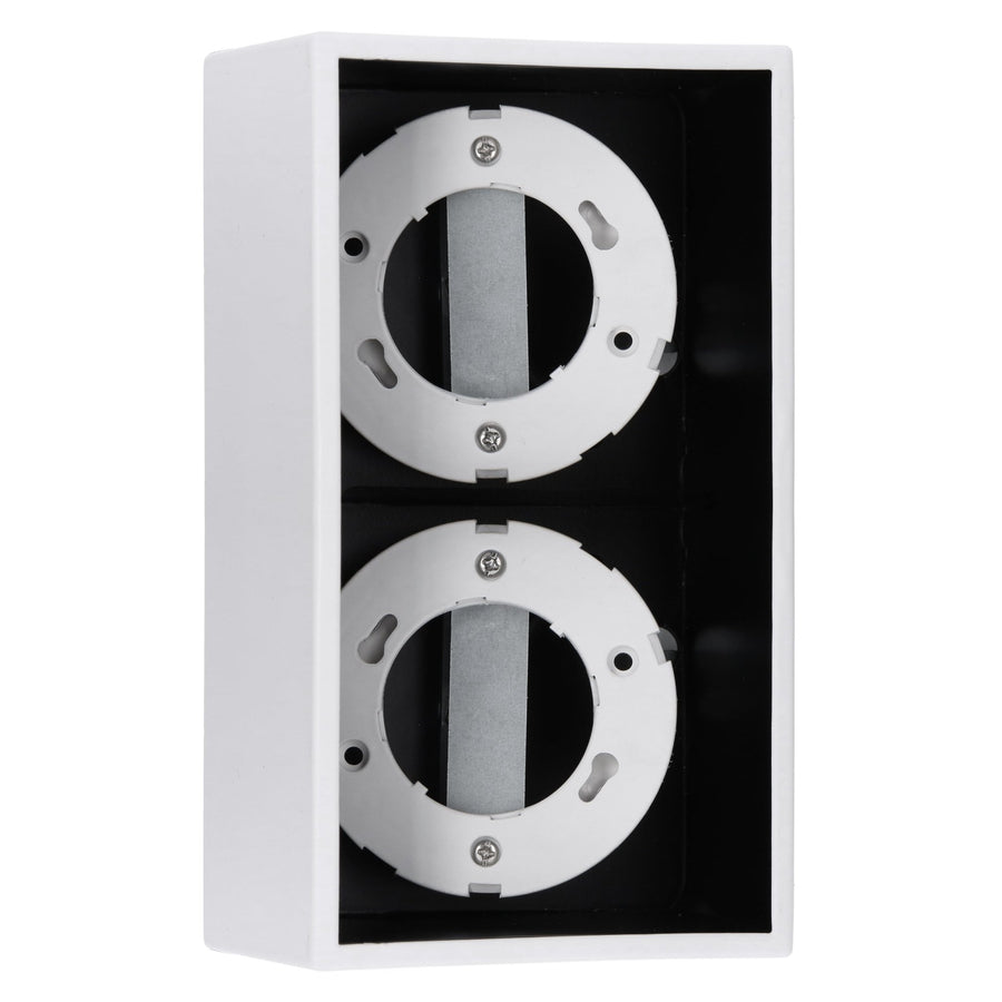 LED's Light Cube LED Plafondlamp - 2 lichtpunten - Draaibaar licht - Staal - 20 x 8 cm - Wit Plafondlampen led.gl